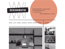 Tablet Screenshot of designbutik.ch